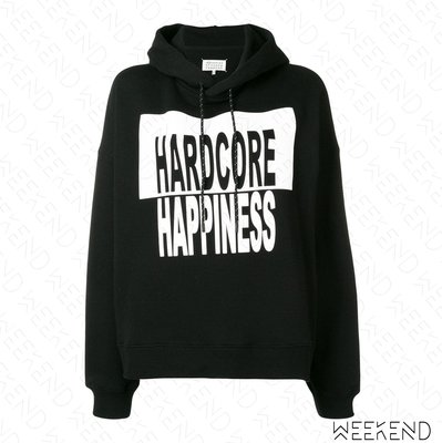 【WEEKEND】 MAISON MARGIELA Hardcore Happiness 衛衣 帽T 黑色 19春夏