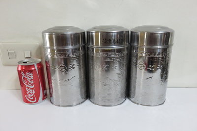 【讓藏】早期收藏白鐵茶葉罐,天仁茗茶老茶葉罐,3件一起賣,,,,,,
