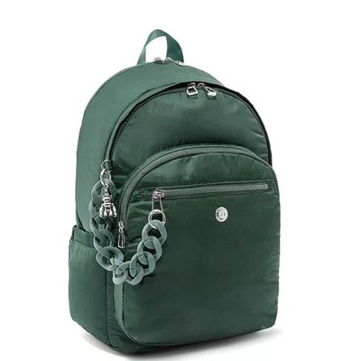 Kipling x V TANG 猴子包 質感綠 聯名系列 背面可插行李箱 多夾層 拉鍊款輕量雙肩後背包 獨立電腦夾層 出遊 旅行 大款 限時優惠 防水
