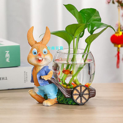 新品創意可愛辦公室桌面兔子擺件治愈系小物件客廳花園家居裝飾工藝品現貨