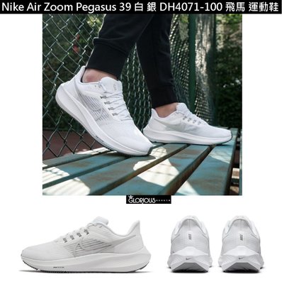 免運 特賣 Nike Air Zoom Pegasus 39 白 銀 DH4071-100 飛馬 慢跑鞋【GL代購】