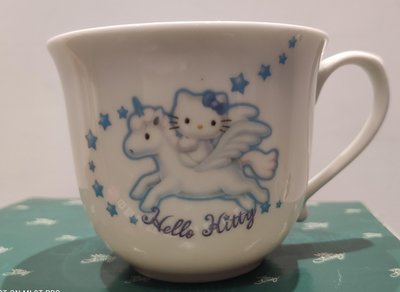 Hello Kitty 25周年飛馬紀念杯盤組（含茶杯加托盤）