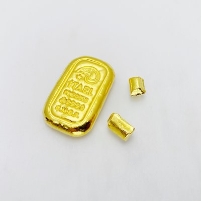 金泰源銀樓-純金9999 黃金 1.00錢 金條塊 金條原塊 金塊 金條 黃金塊 純金塊