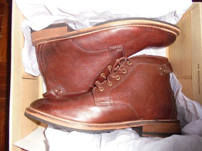 Clarks Bud Boots Mahogany Leather 皮鞋  真皮 工作靴 UK8 red wing