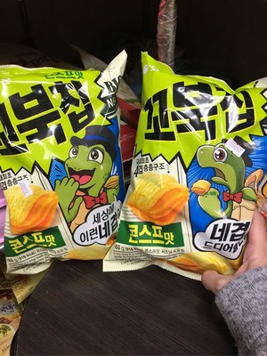 ?現貨?（大包）韓國 烏龜玉米濃湯脆片 160g