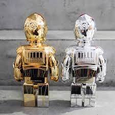KUBRICK MEDICOM TOY 400% STAR WARS C-3PO 星戰金色、銀各一隻| Yahoo