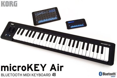 小叮噹的店-KORG Microkey2 49鍵 (K-49AIR) 藍芽/USB介面 主控鍵盤 MIDI鍵盤