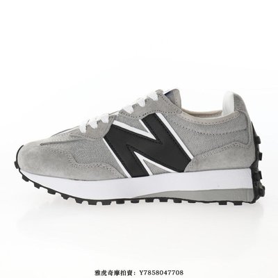 New Balance MS327“淺灰牛仔黑白”經典復古中性慢跑鞋　MS327LVB　男女鞋