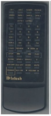 美國 Mcintosh 麥景圖 HR033 音響遙控器 通用 C41 CR16 MX118 MA6400 [專案客製品]