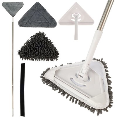 Wall Mop with Long Handle 360 ° Rotating Triangle跨境專供代