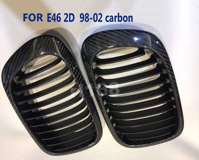 GRILLES for E46 2D 98-02 carbon 水箱罩
