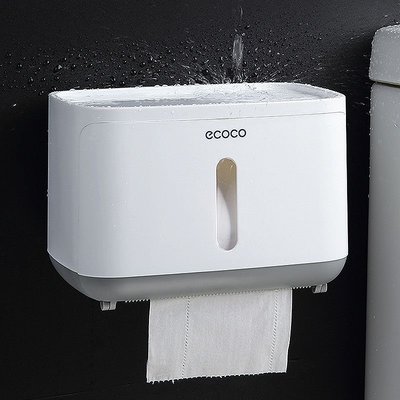 衛生紙置物架衛生間廁所紙巾盒免打孔創意馬桶抽紙卷紙防水廁紙盒~特價