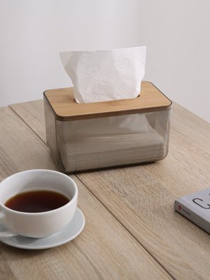北歐簡約創意紙巾盒家用客廳抽紙盒面紙餐巾紙收納盒ins透明網紅