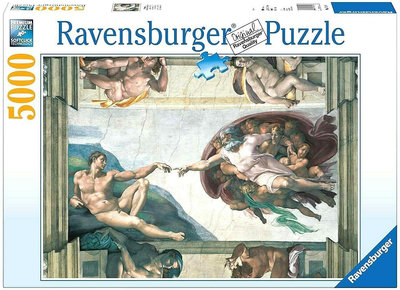 17408 5000片歐洲進口拼圖 Rav 名畫 創世紀 西斯汀教堂 米開朗基羅 Sistine Chapel