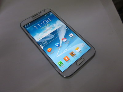 三星【SAMSUNG Galaxy Note II GT-N7100】16G 5.5寸手機 白色.沒刮傷