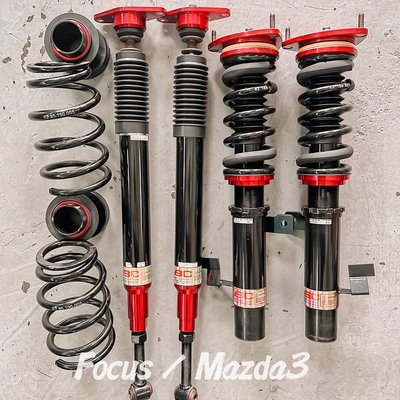 Focus mk2 Mazda3 馬三 馬3 中古改裝高低軟硬可調避震器 bc v1 保固四個月
