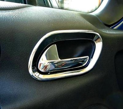 圓夢工廠 Peugeot 寶獅 207 2006~2014 車內門拉把手飾框 改裝鍍鉻銀 內門把手框飾貼 雙門車 2門