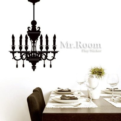 ☆ Mr.Room 空間先生創意 壁貼 歐式吊燈 (FH057) 皇家貴族風 設計師款 IKEA