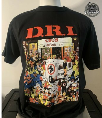 J美國進口正品滑板搖滾樂團T恤 D.R.I. 硬核龐克跑步始祖 THRASH METAL短袖衣服男女鞋滑板面輪吋DRI