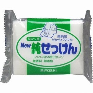 日本製 MiYOSHI 新高純度洗衣皂 純皂 無香料 無色素 可超取 可刷卡 日本製 純白皂 日本白皂