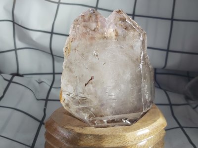 《晶華》水晶  白水晶 原礦 骨幹水晶 淨化 消磁 訂製木座 01W24