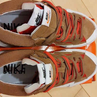 Sacai x Nike Blazer Low “British Tan” 棕紅色解構DD1877-200 us10.5