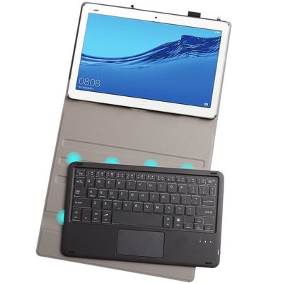 現貨熱銷-適用于華為MediaPad M5 Lite10保護套鍵盤觸摸鼠標BAH2-W09/W19/AL00/AL10皮