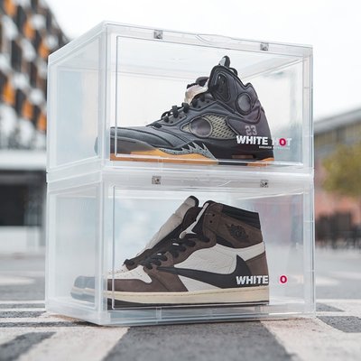 現貨|赤蟻球鞋收納盒鞋盒AJ籃球鞋透明磁鐵高邦防氧化亞克力防塵