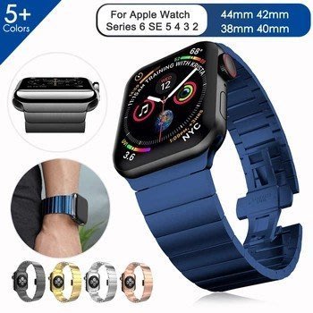 特賣-蘋果手錶金屬錶帶蘋果手錶可調整錶帶適用於apple watc