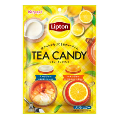 +東瀛go+ 春日井 Lipton 立頓 茶風味糖 62g 立頓奶茶/立頓檸檬茶 KASUGAI 雙味糖 婚禮糖果 硬糖