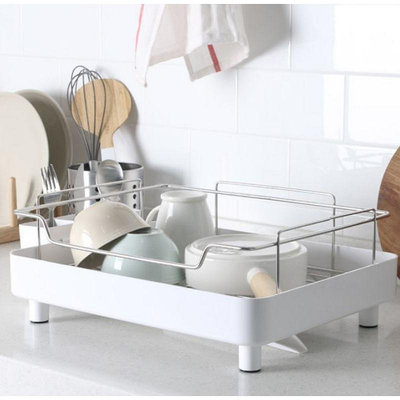 韓國簡約單層不鏽鋼瀝水架 廚房收納架 廚房層架 碗筷架 碗盤收納架 部分商品滿299發貨唷~
