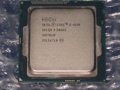 售:四代intel Core i5-4690 3.5G 22nm 1150腳位 4核心 CPU(良品)(1元起標)