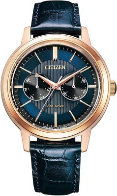 日本正版 CITIZEN 星辰 BU4033-18L 手錶 男錶 光動能 皮革錶帶 日本代購