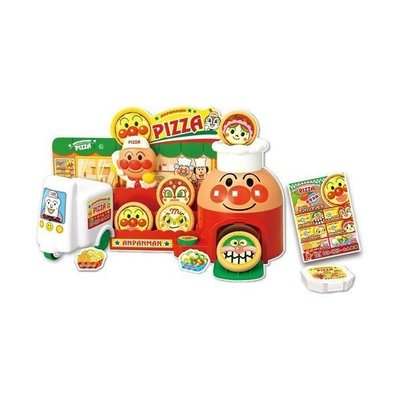 【唯愛日本】17073100001 披薩外送玩具 麵包超人 細菌人 小病毒 辦家家酒 pizza 玩具