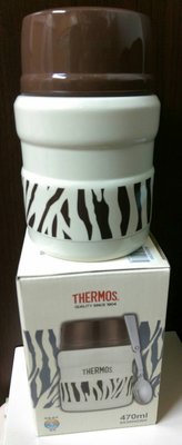 （全新）THERMOS （膳魔師）不銹鋼真空食物燜燒罐（附湯匙）＜４７０ML＞
