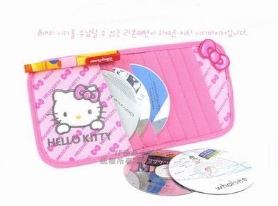 YP逸品小舖 韓版hello kitty 淺色蝴蝶結系列 遮陽板CD套 CD袋 置物 收納 MARCH SWIFT