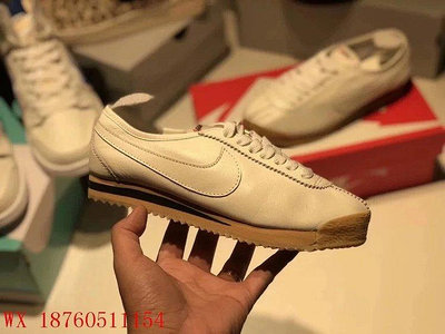 【聰哥運動館】耐克 Nike Cortez '72 阿甘科特斯系列 小羊皮白生