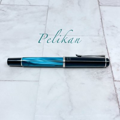 =小品雅集=德國 Pelikan 百利金 M205 2021新色 PETROL-MARBLED 青綠色大理石紋 鋼筆