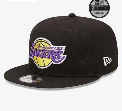 (客訂勿下標)國外限定-全新正品NEW ERA LA Lakers 9FIFTY 洛杉磯湖人隊電繡Logo球帽  ML