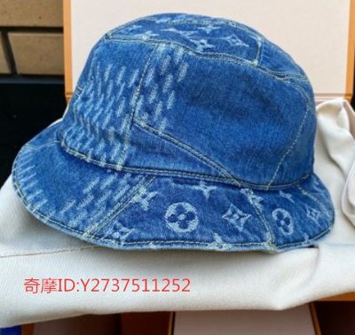 《友友二手店》 LV x NIGO 聯名款 限量 牛仔 漁夫帽 MP2734