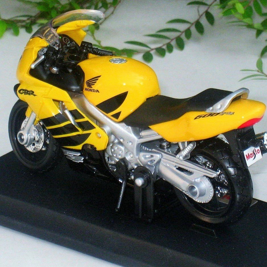 本田摩托車模型】Honda CBR 600F4 黃色重型機車模型Maisto 美馳圖1/18