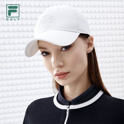 特賣-新品FILA 斐樂女子棒球帽冬新款時尚高爾夫運動帽遮陽鴨舌帽