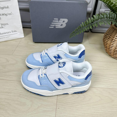 現貨 iShoes正品 New Balance 550 中童 童鞋 白 藍 魔鬼氈 NB 運動鞋 PHB550KE M