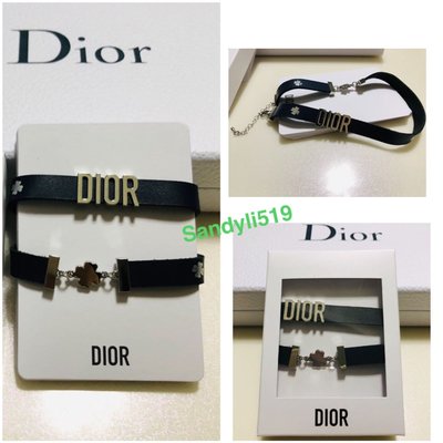 DIOR 🔥迪奧 稀有禮品手鍊 頸鍊 黑色星星限量版 多用途裝飾鍊小禮盒裝 最長約33cm