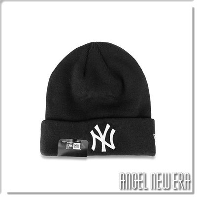 【ANGEL NEW ERA】NEW ERA MLB NY 紐約 洋基 隊徽 經典黑 毛帽 秋冬 限量 穿搭 潮流 嘻哈