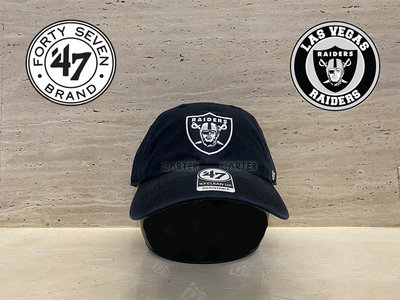 47 Brand x NFL LV Raiders Clean Up 美式足球拉斯維加斯突擊者隊 47 水洗老帽