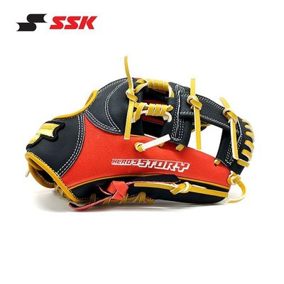 新品日本SSK兒童青少年棒球手套豬皮軟式Hero Story系列壘球接球正品促銷