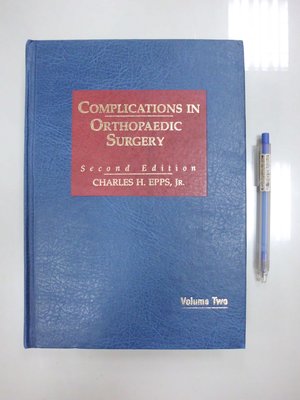 A0-3cd☆1986年『Complications in Orthopedic Surgery Vol.2 2/e』