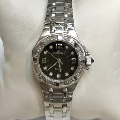 「官方授權」ROSDENTON 勞斯丹頓 女 典雅晶鑽腕錶-黑面(5301LB-D)