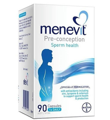 美美專營 澳洲男士愛樂維elevit Menevit備孕精子質量愛維樂90粒入 男性